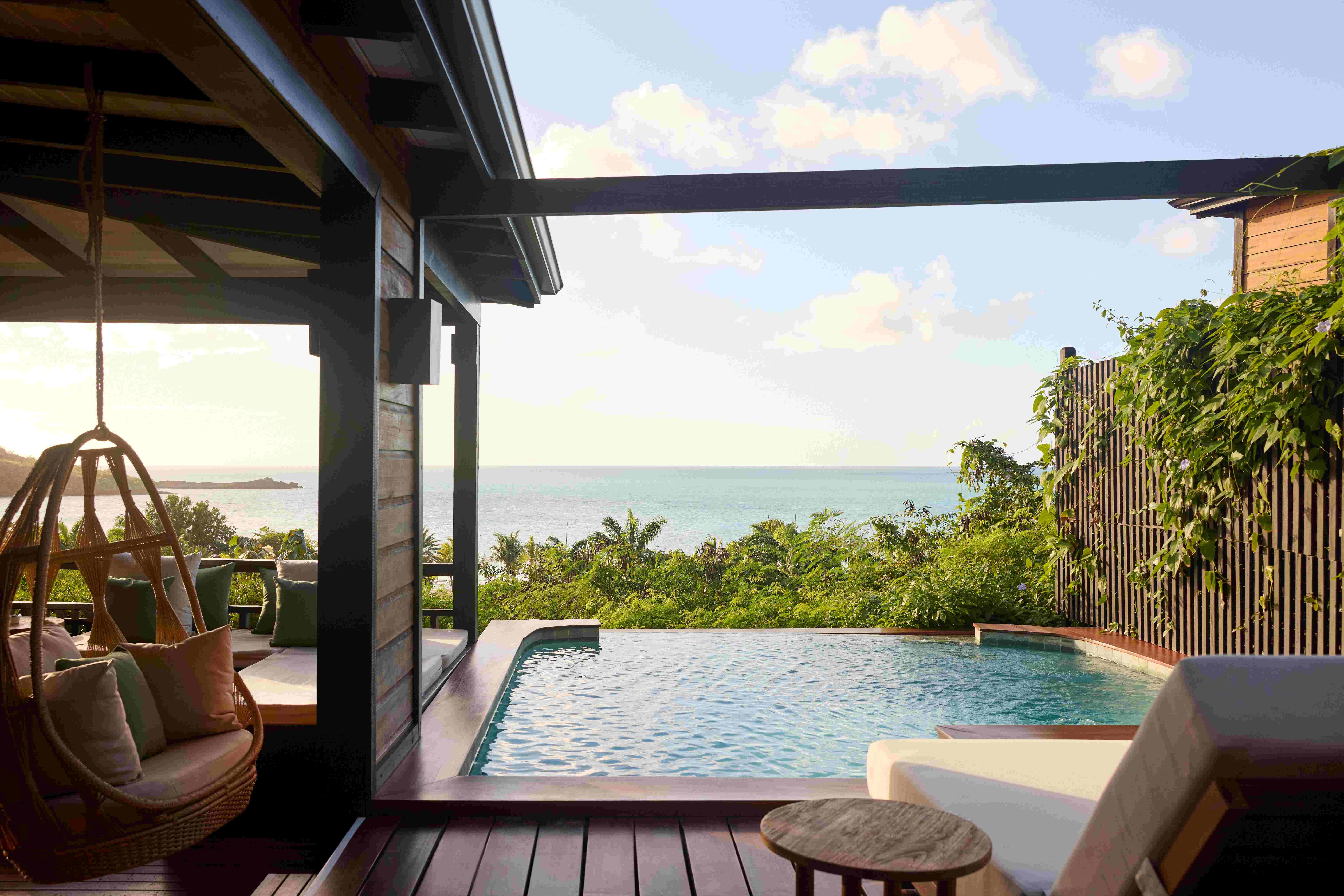 Hermitage Bay Hillside Pool Villa Infinity Pool