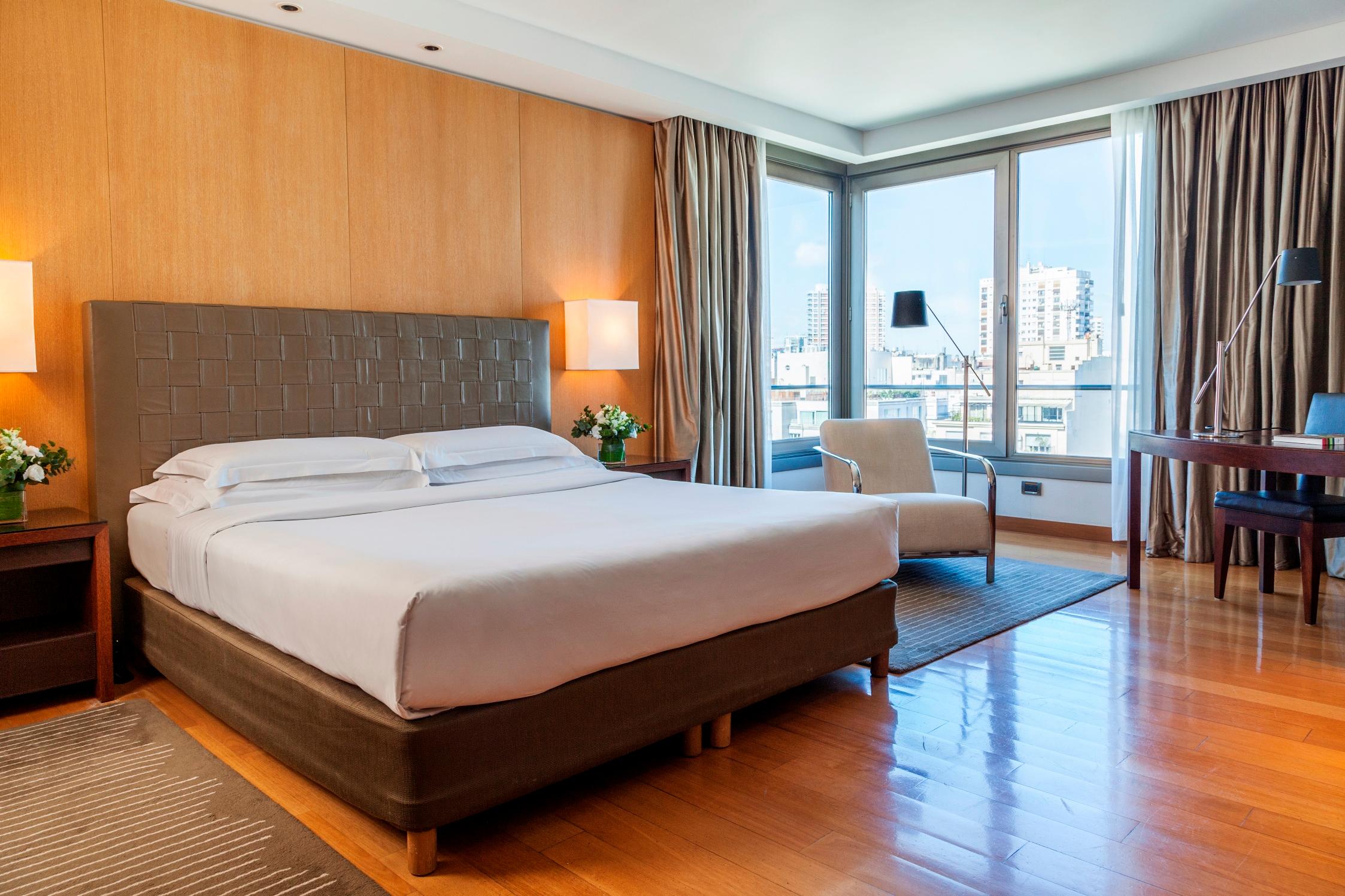 Park Deluxe Room with rich walnut millwork