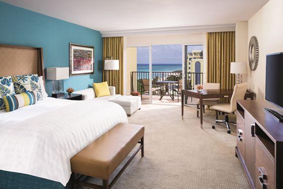 Club Ocean View King Room with private balcony at The Ritz-Carlton Aruba