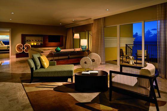 Oceanfront King Suite with private balcony at The Ritz-Carlton Aruba