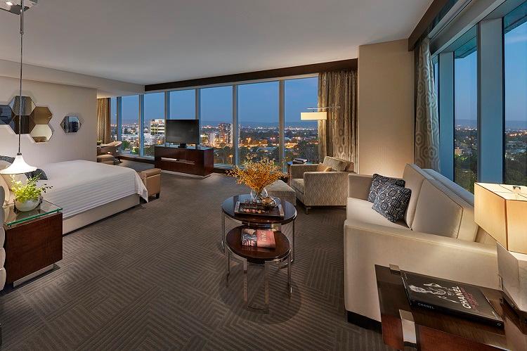 Executive Club Suite separate living salon with Crystal Club lounge privileges