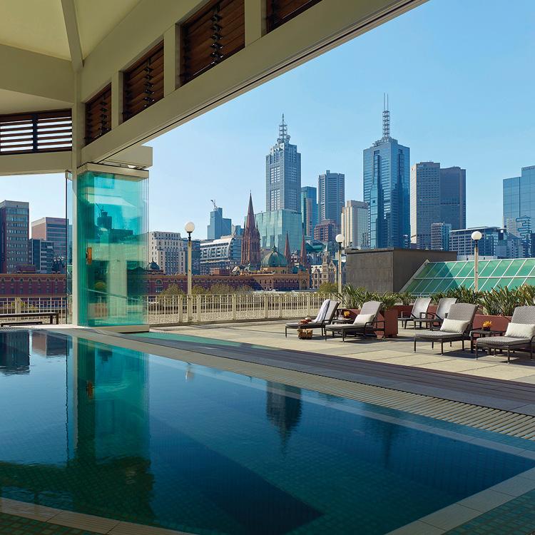 Glass conservatory domed heated indoor pool and sun deck