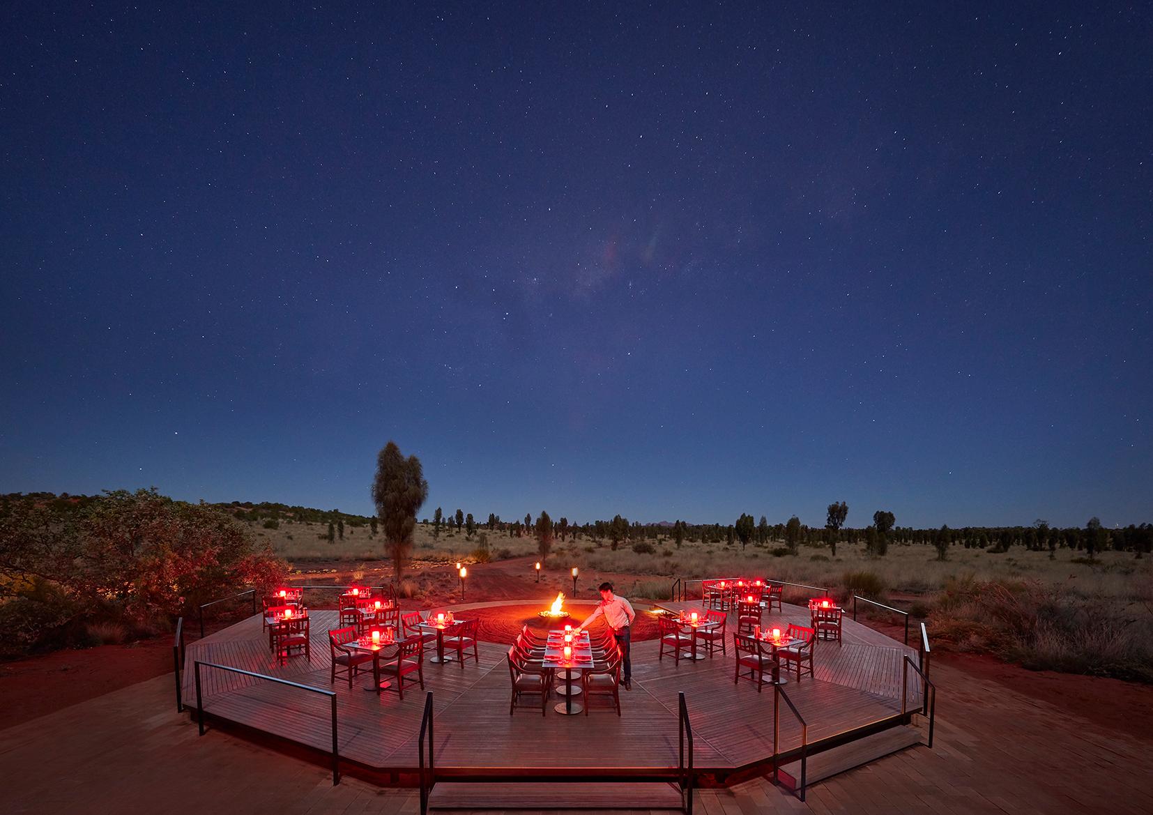 Table 131° outdoor dining experience under the desert starlit sky