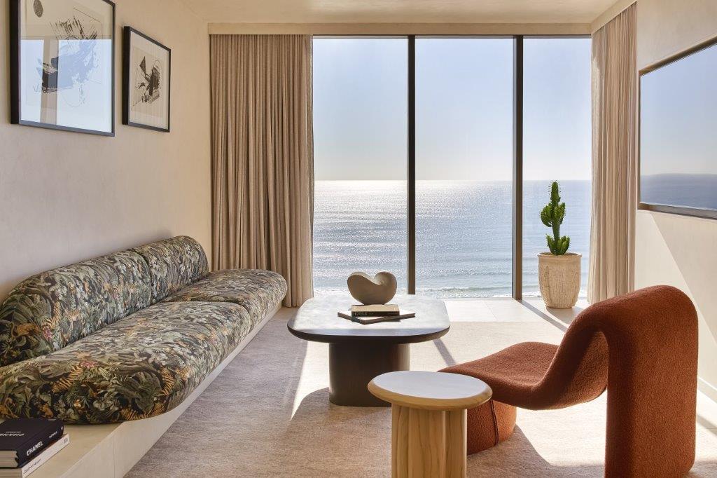 One Bedroom Ocean Suite framing panoramic views of the Pacific Ocean