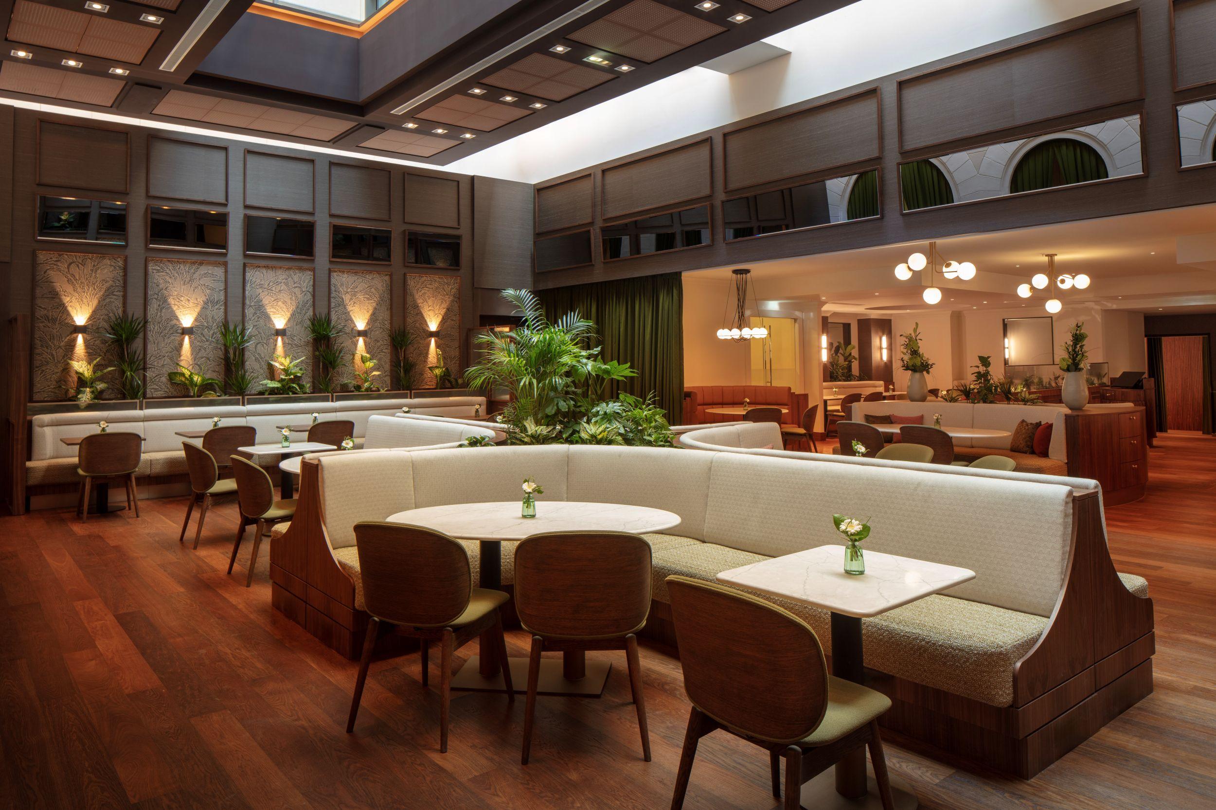 Brasserie Sophie light-filled dining salon