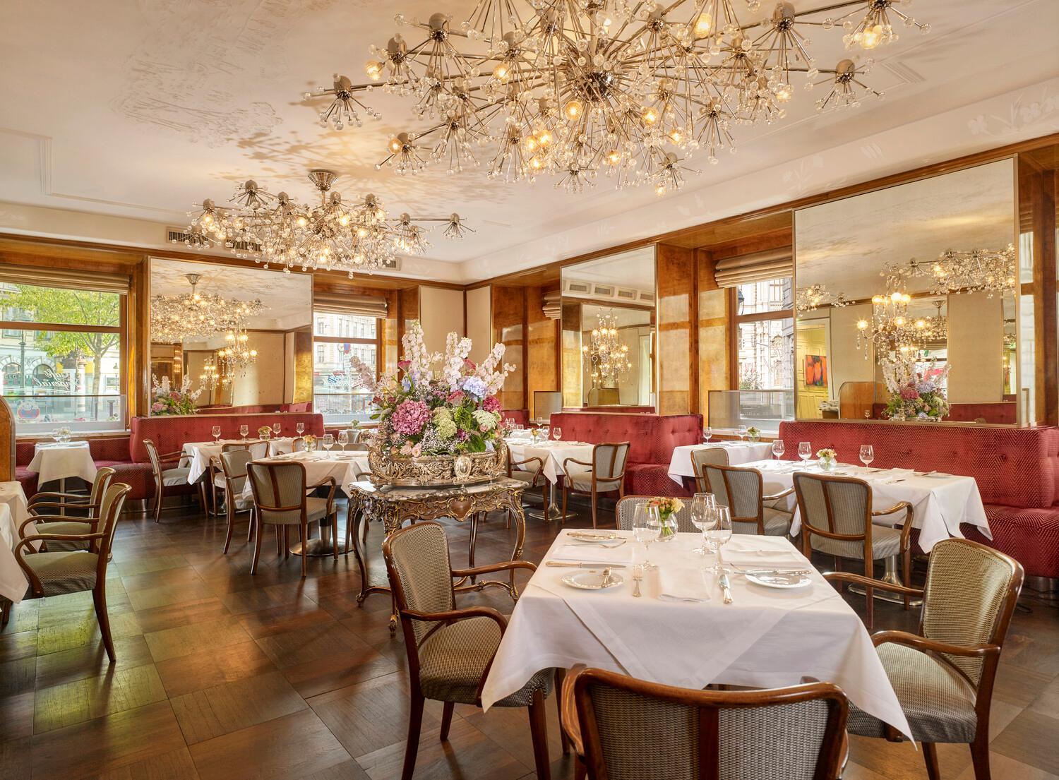 Historic Café Imperial Vienna serving Viennese coffee and original Imperial Torte