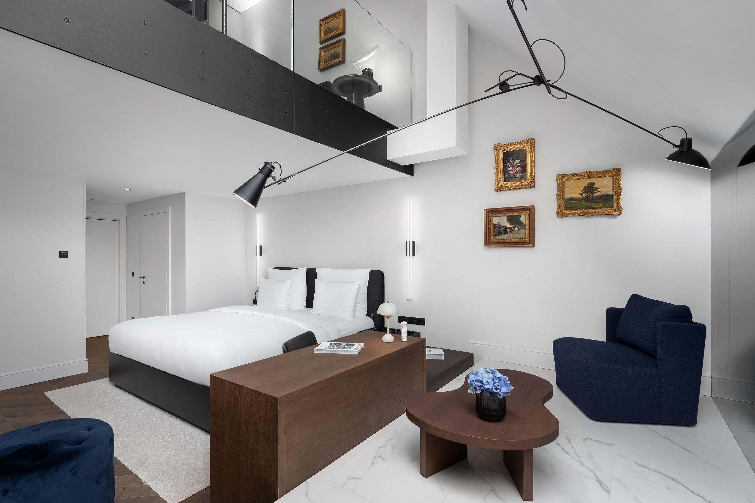 The Amauris Vienna two-story Maisonette Suite with private staircase and rooftop views