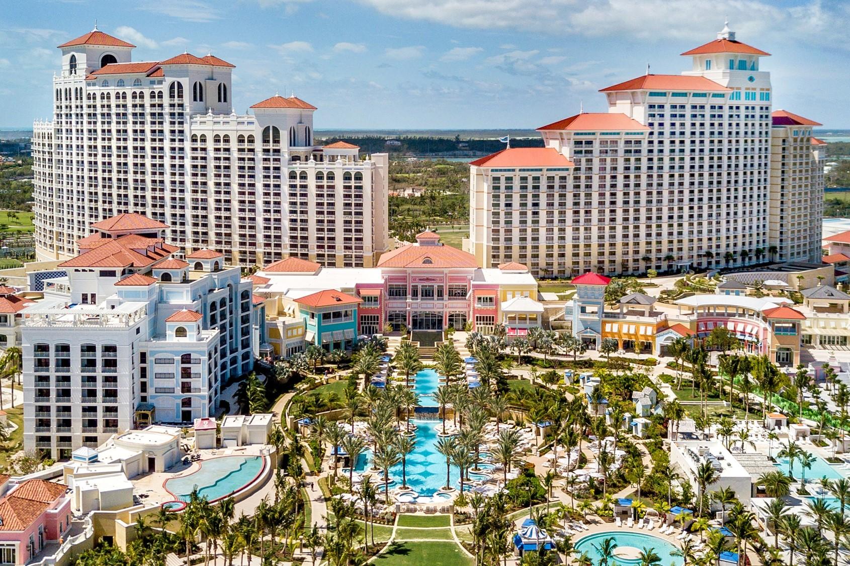 Grand Hyatt Baha Mar Cable Beach aerial view