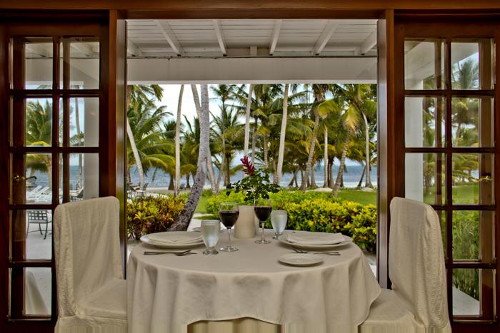 Renowned Palmilla Restaurant serving innovative Caribbean and continental fine dining