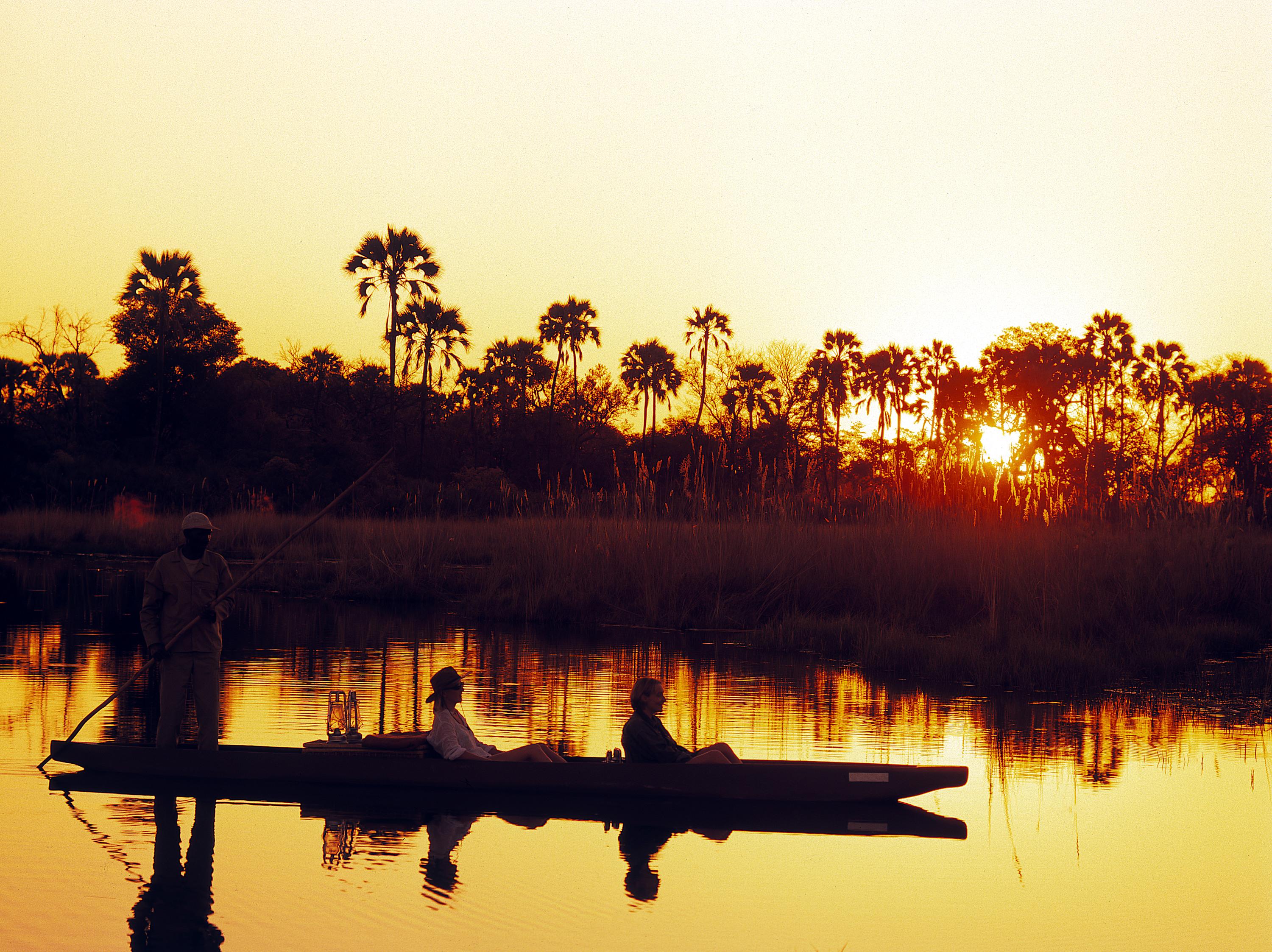 Sunset Mokoro Safari