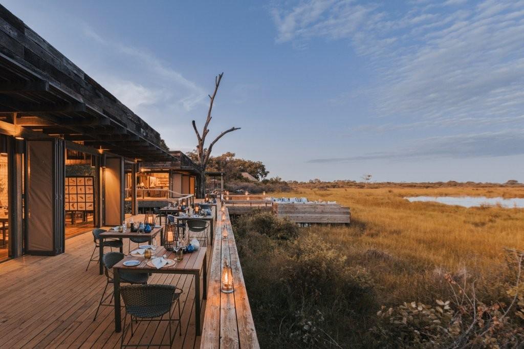 Main Guest Deck Suspended over Okavango Waters