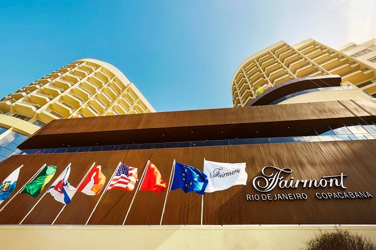 Fairmont Rio Copacabana Facade on Avenida Atlântica