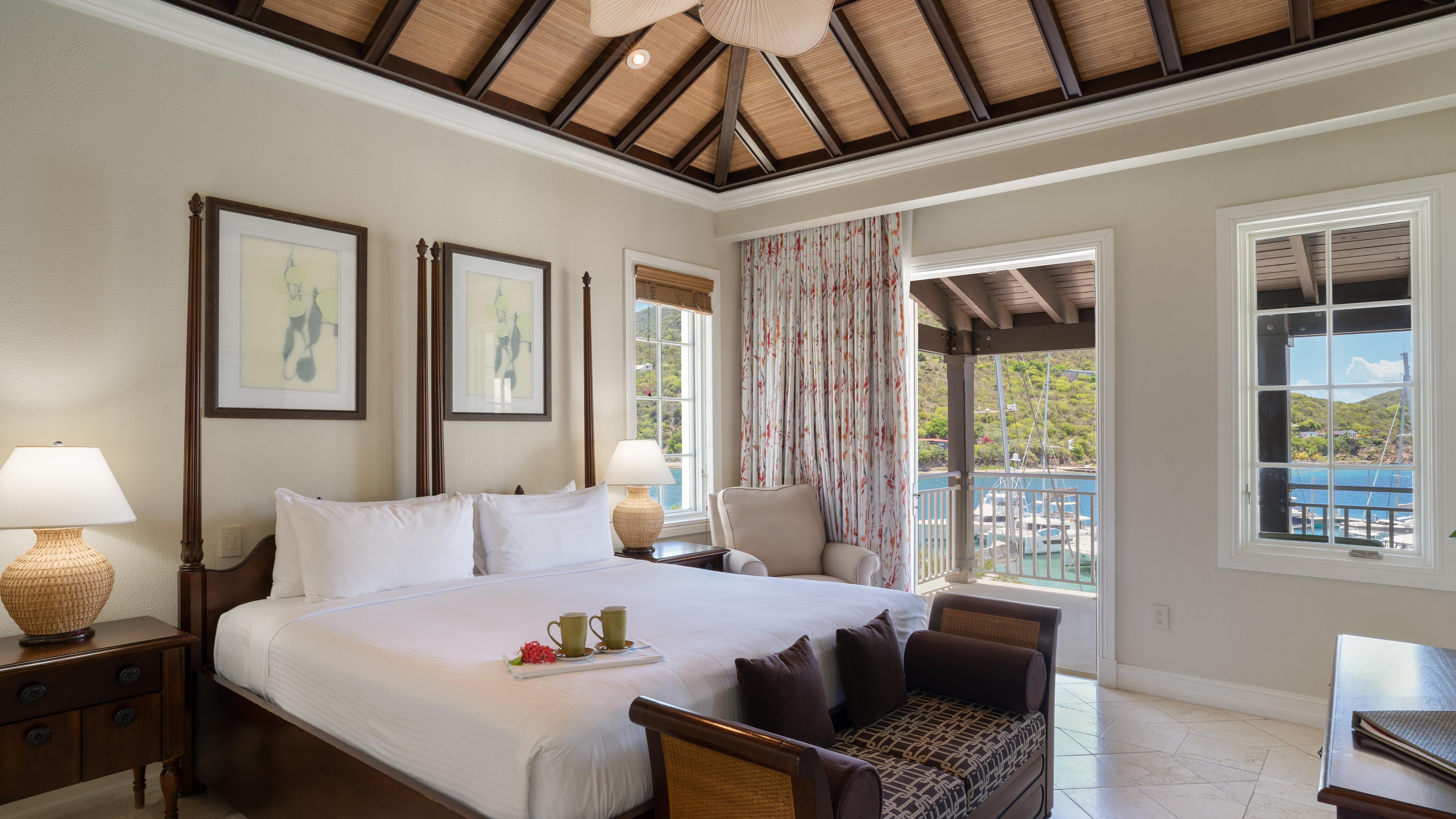 Luxury Ocean View Suite with private furnished balcony at Scrub Island