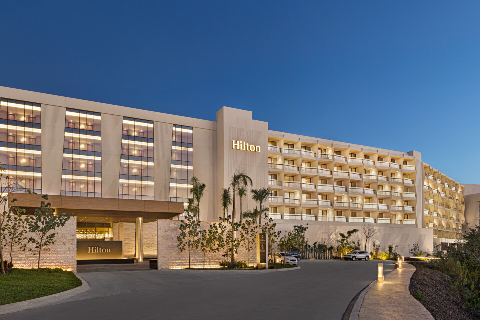 Hilton Cancun All Inclusive Oceanfront Aerial View