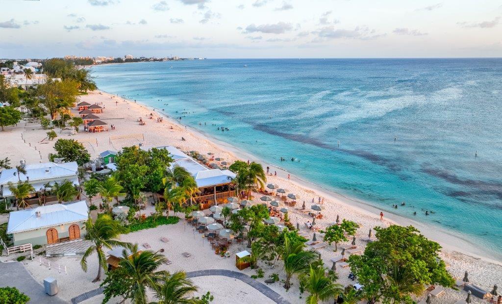 Hotel Indigo Grand Cayman private boho beach club on Seven Mile Beach