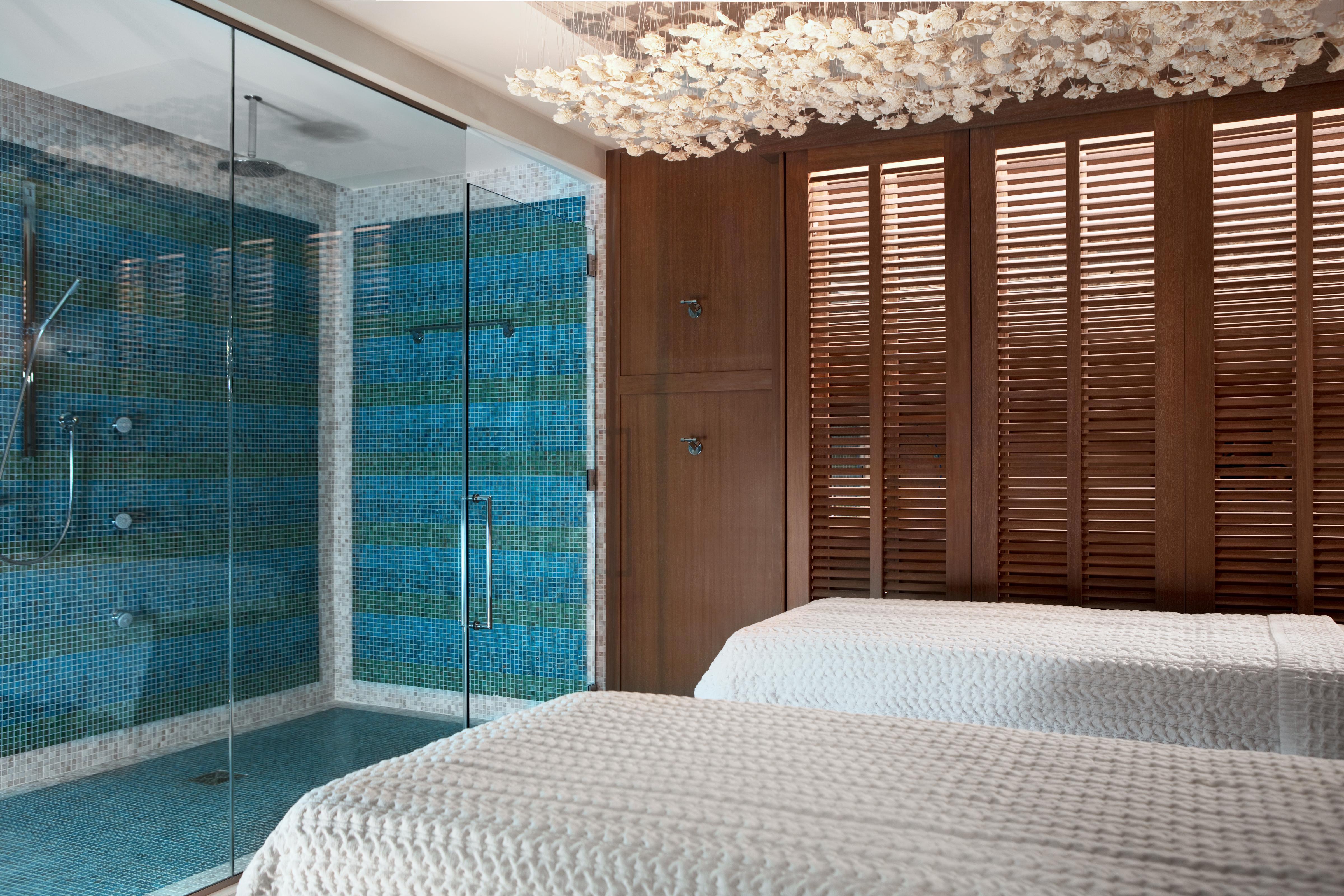 The Spa at Seafire luxury couples treatment room and botanical gardens
