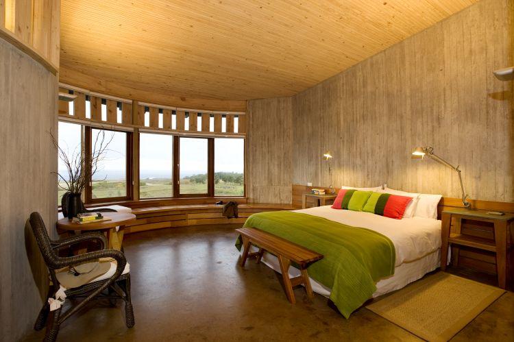 Explora Rapa Nui Raa Suite with ocean views and handcrafted timber