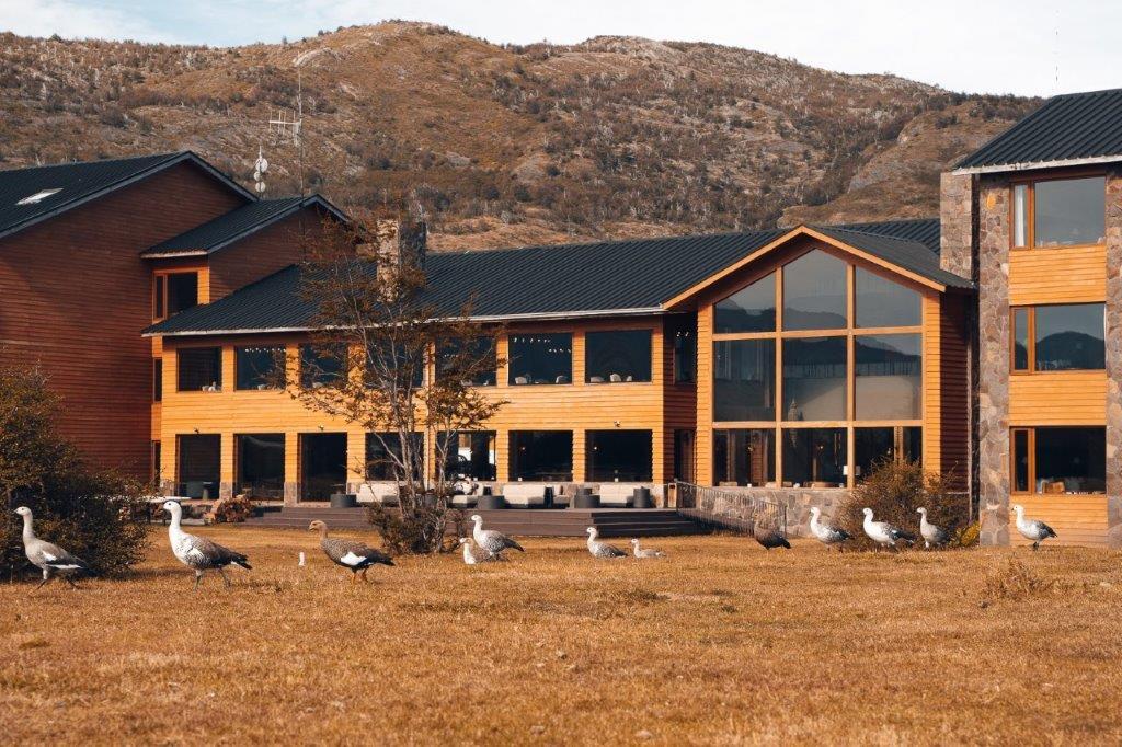 Lodge architecture nestled in Patagonia
