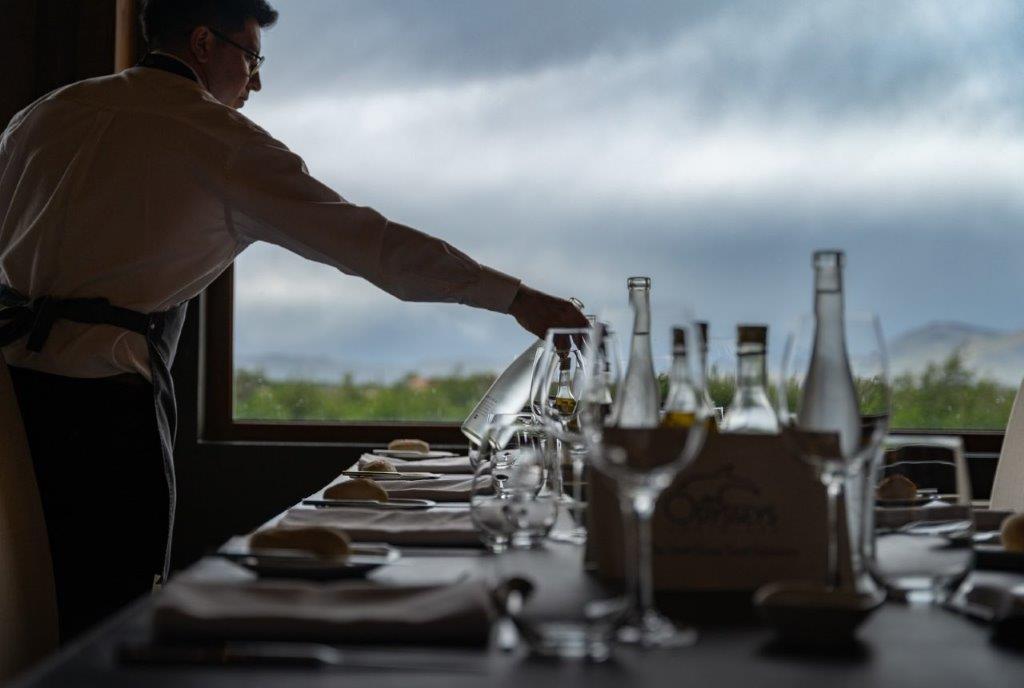 Qawesqar Restaurant with panoramic windows