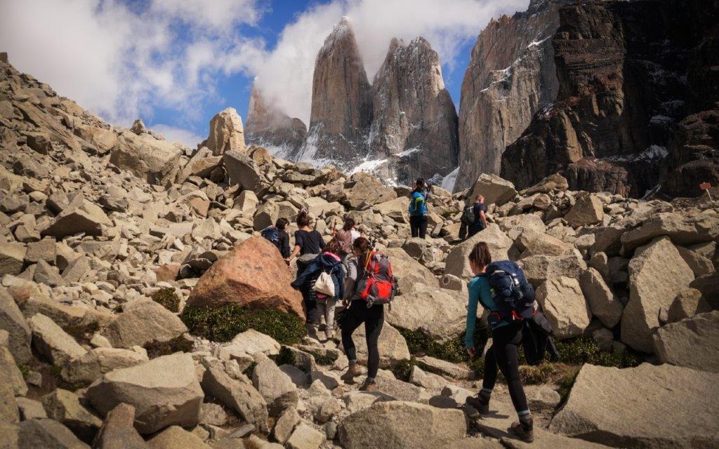 Guided alpine trekking to Base of the Towers
