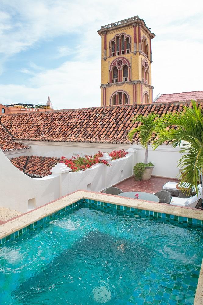 Suite del Virrey private rooftop jacuzzi terrace