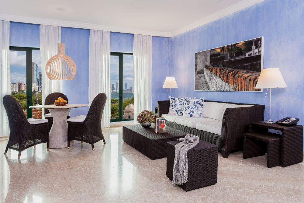 Grand Suite salon with ocean views