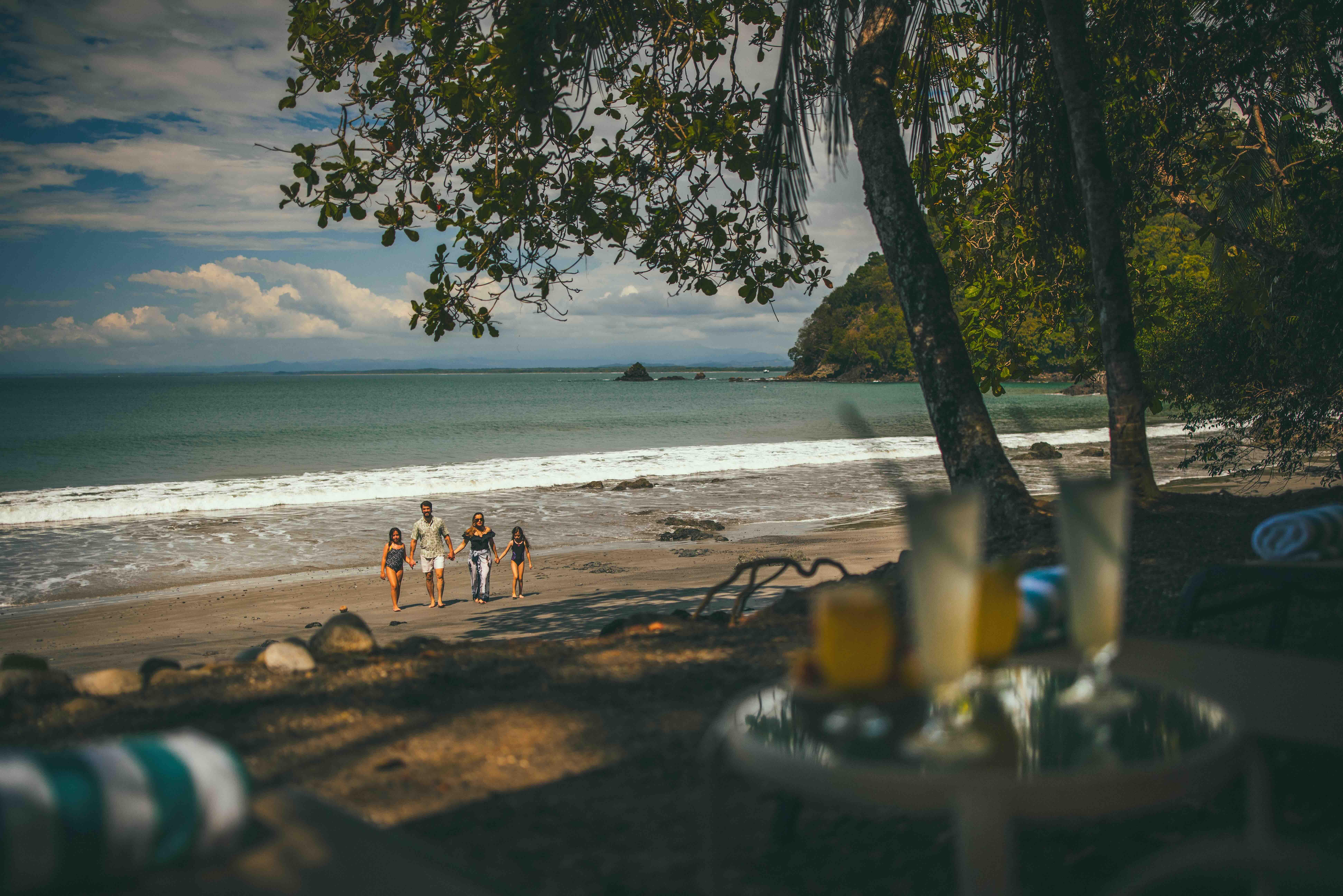 Secluded private beach cove accessed through nature trails
