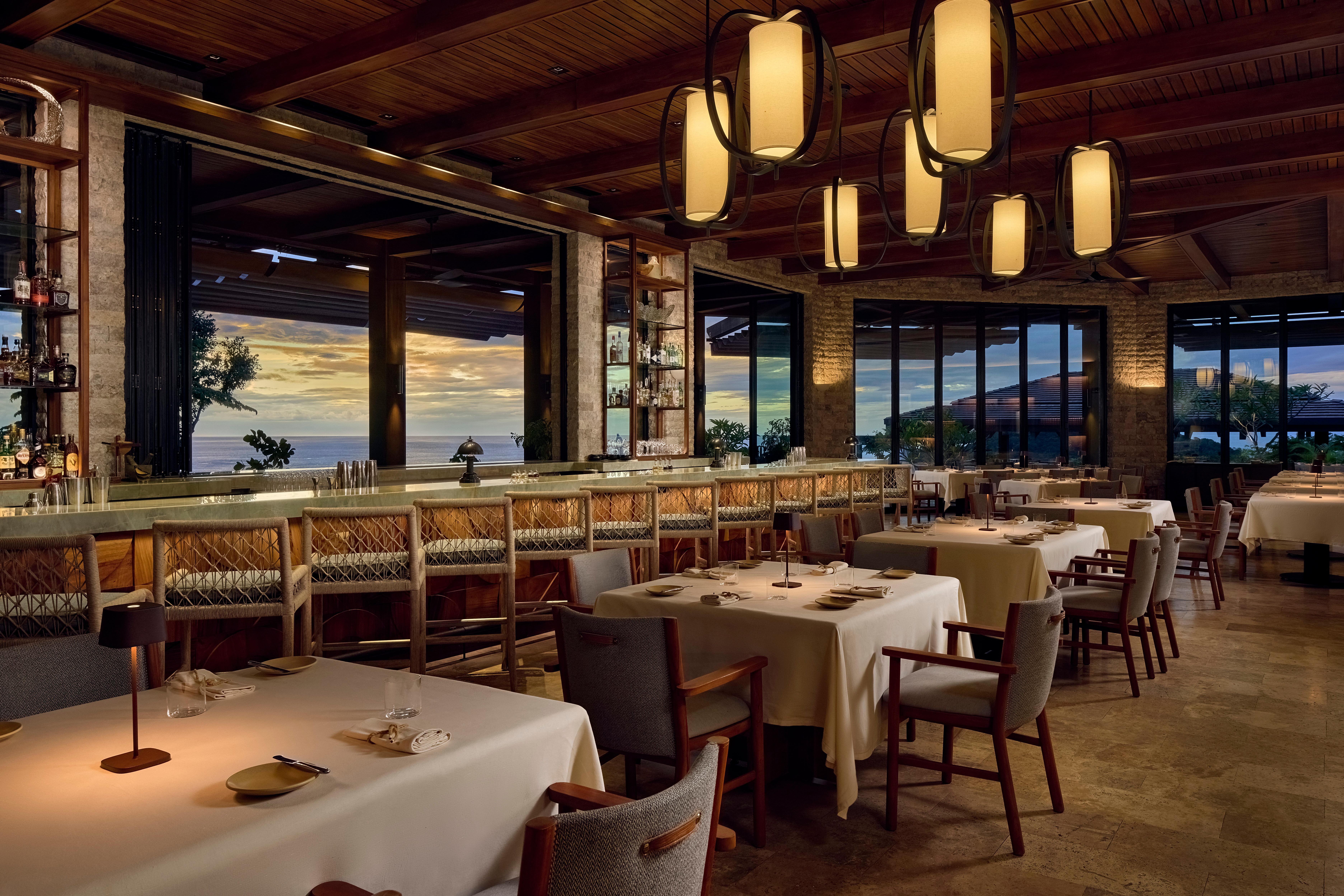 Puna signature restaurant and live wood-fire terrace