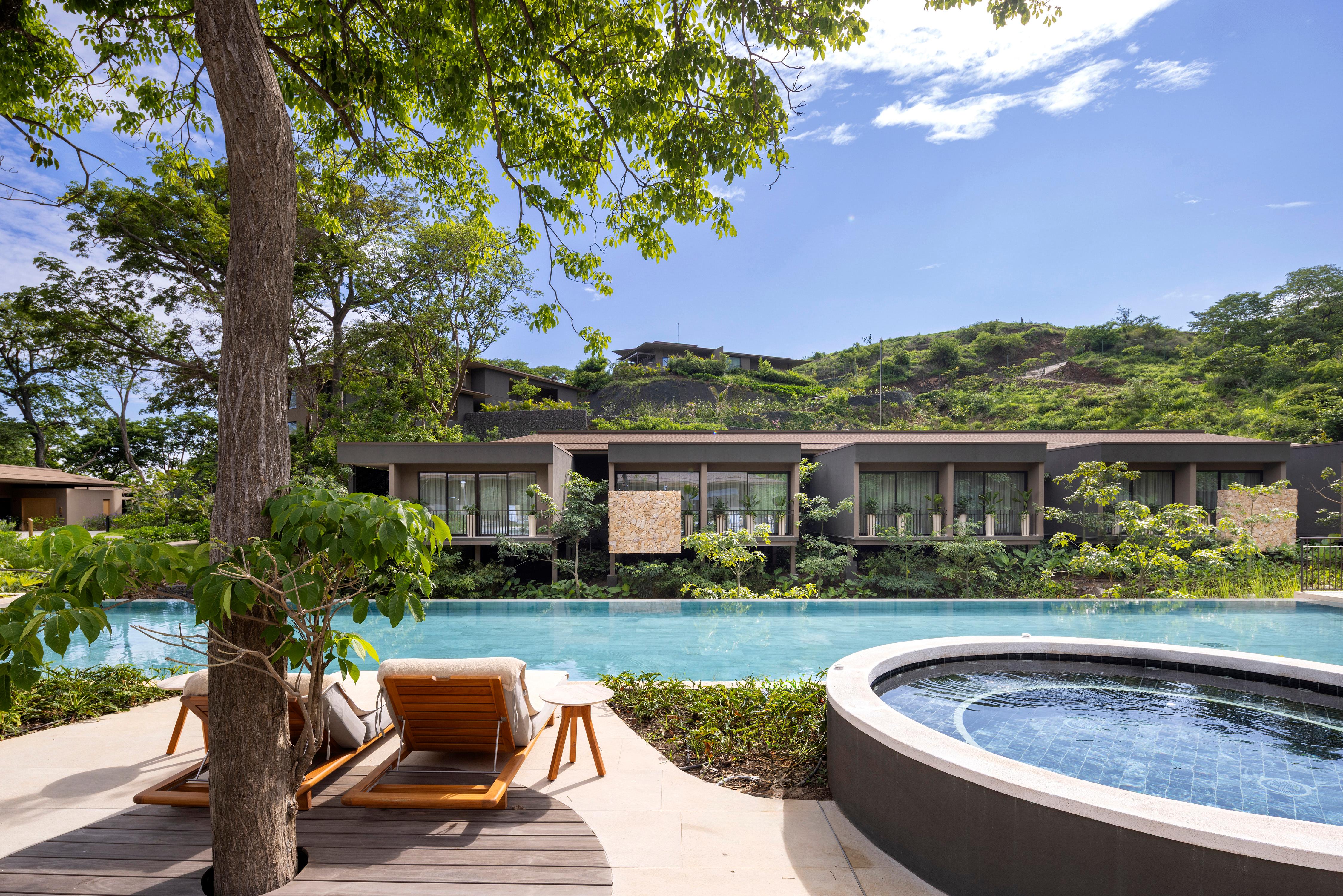 Oceanfront multi-tiered adults infinity pool