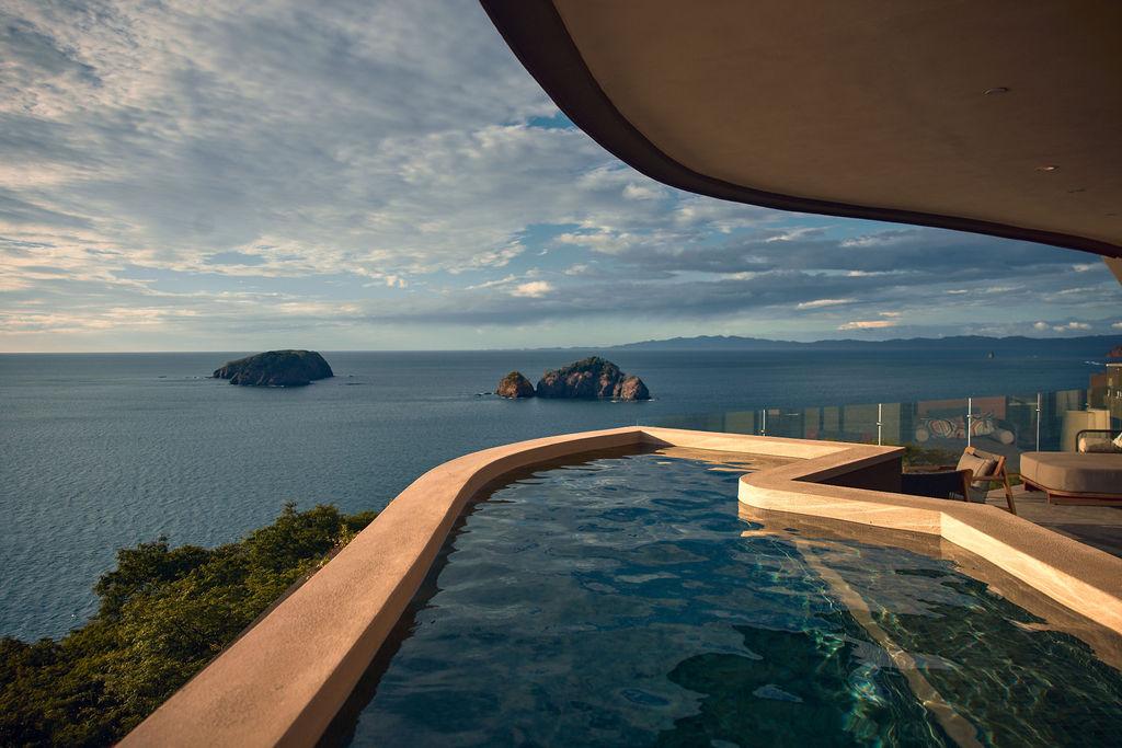 Ocean view suite with private heated plunge pool