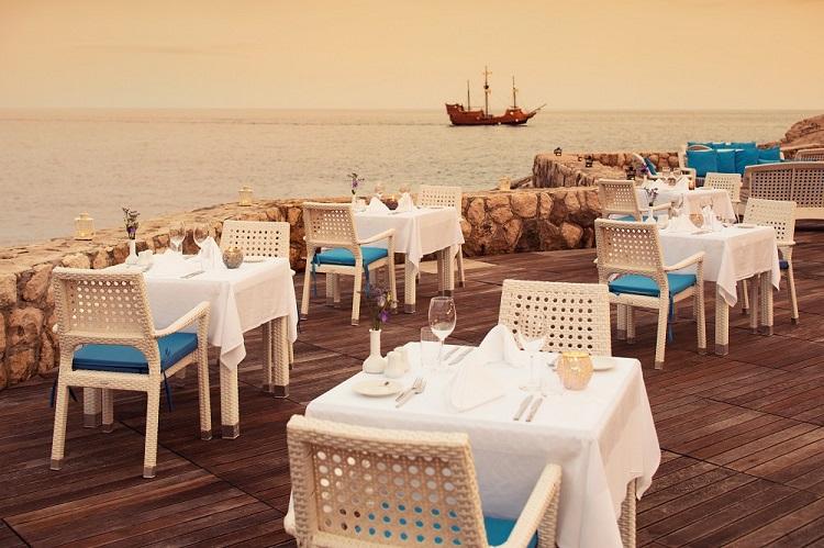 Libertas Fish Restaurant seaside dining terrace