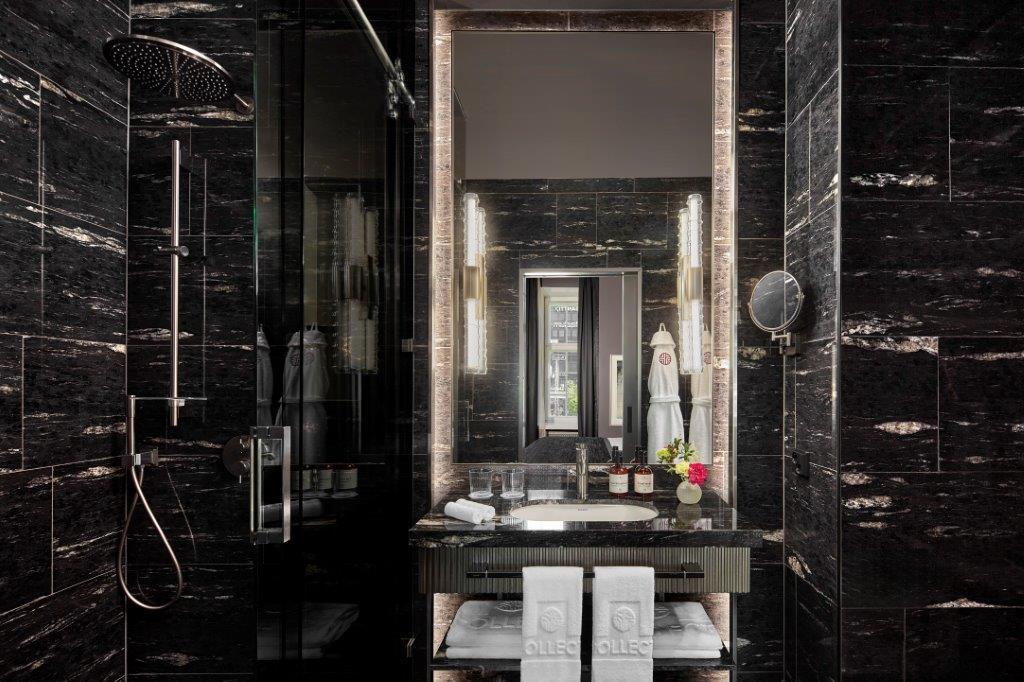 Grand Hansa Suite Marble Bathroom with Freestanding Soaking Tub