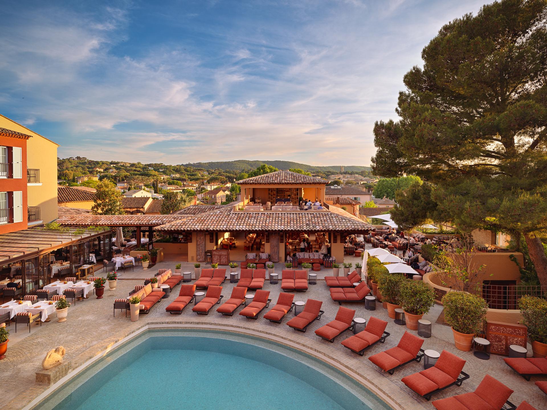 Hôtel Byblos Saint-Tropez Mediterranean Palace Village heated swimming pool