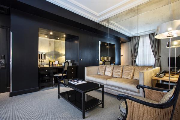 Coco Chanel inspired suite living room