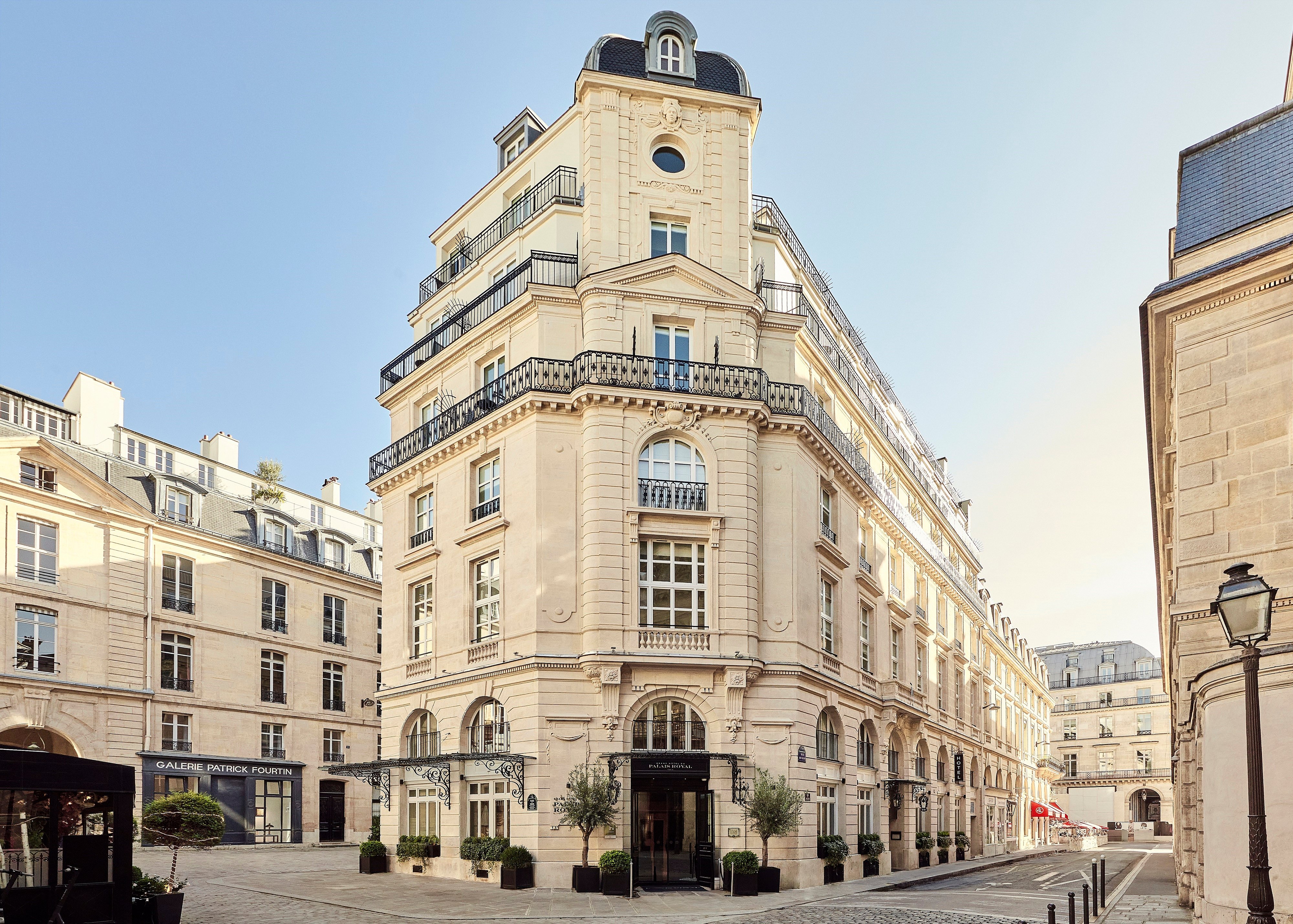 Grand Hotel du Palais Royal historic 18th-century facade in Paris