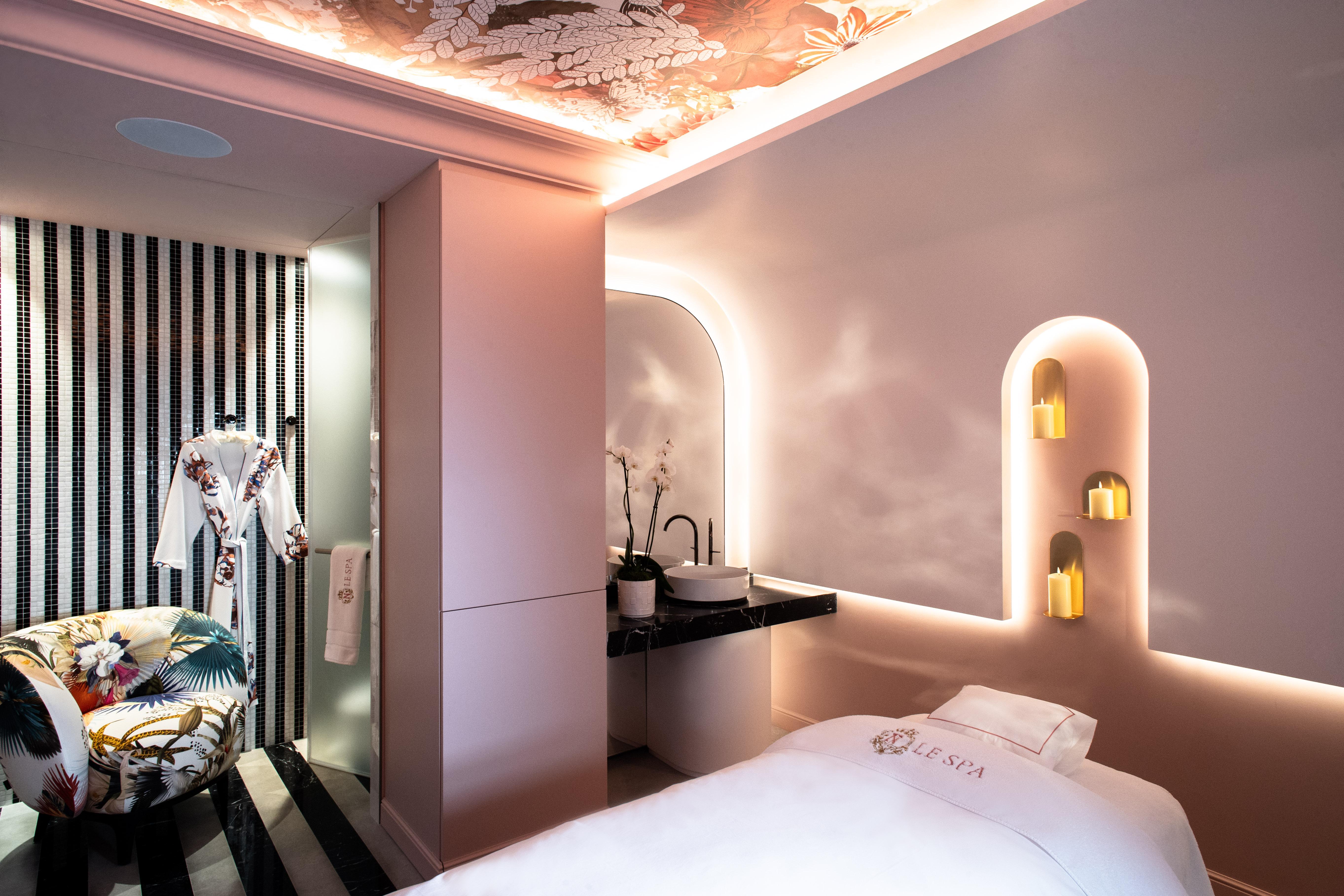 Heated indoor relaxation pool and wellness sanctuary at N Le Spa
