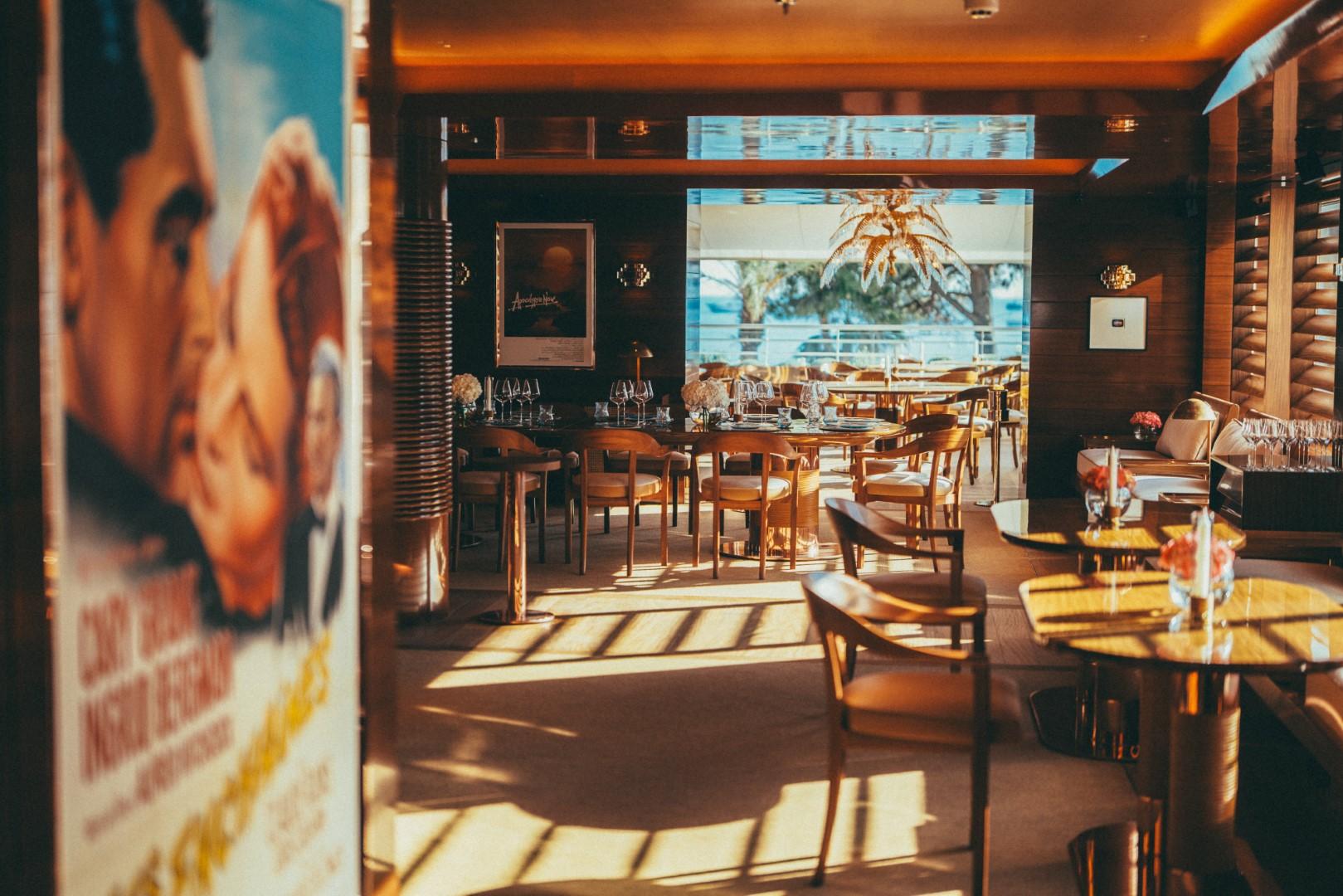 Michelin-starred restaurant La Palme d'Or overlooking the Croisette