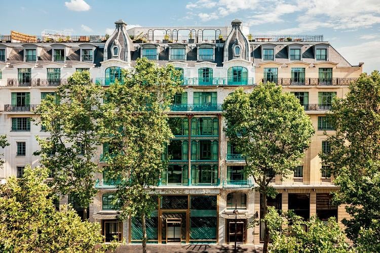 Kimpton St Honoré Paris 1917 Art Nouveau facade on Boulevard des Capucines