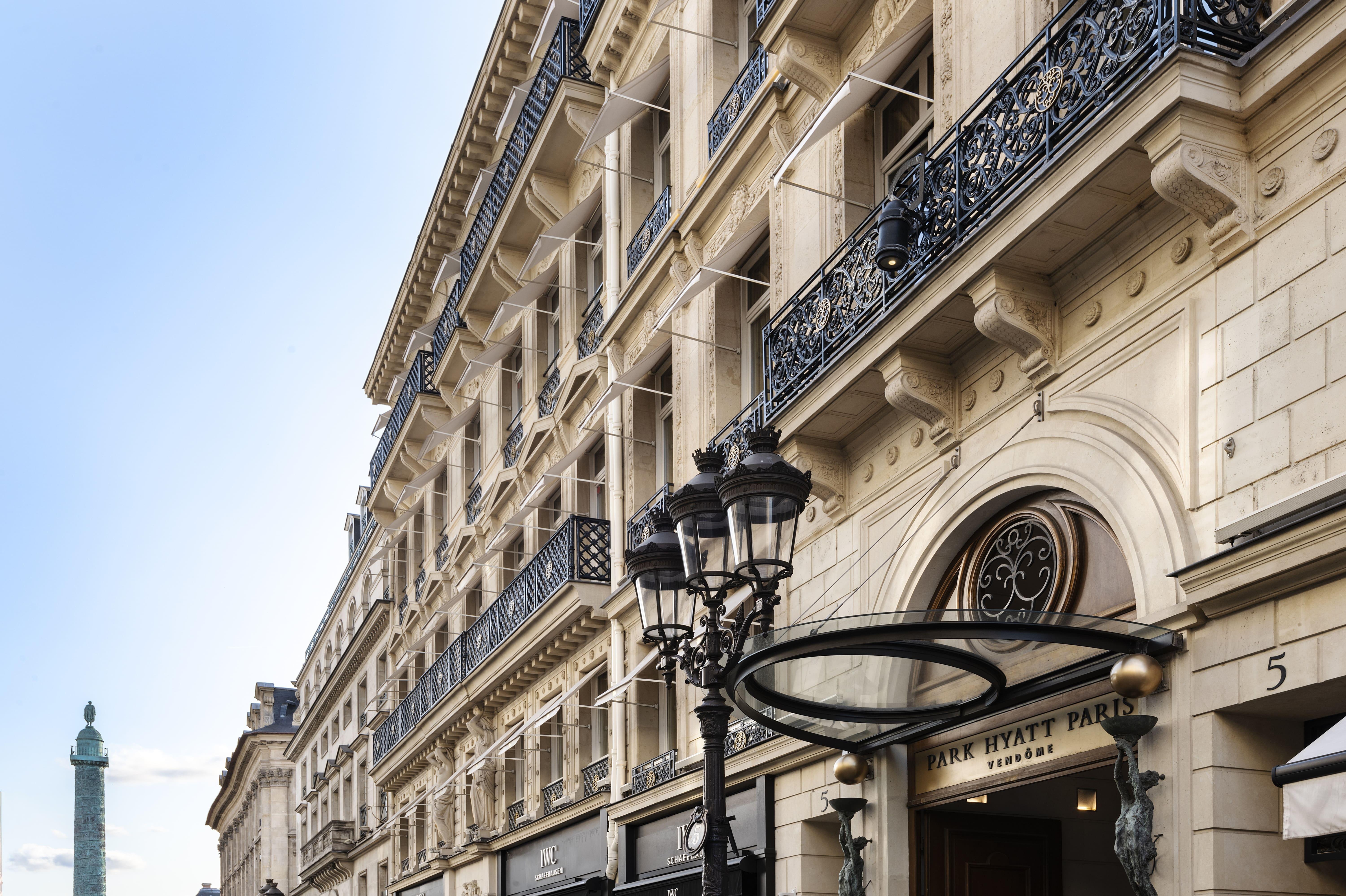 Park Hyatt Paris-Vendôme Haussmann facade on historic Rue de la Paix