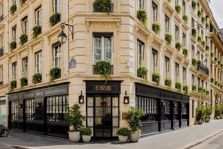 Pavillon Faubourg Saint-Germain historic 5-star facade on Rue du Pré-aux-Clercs, Paris