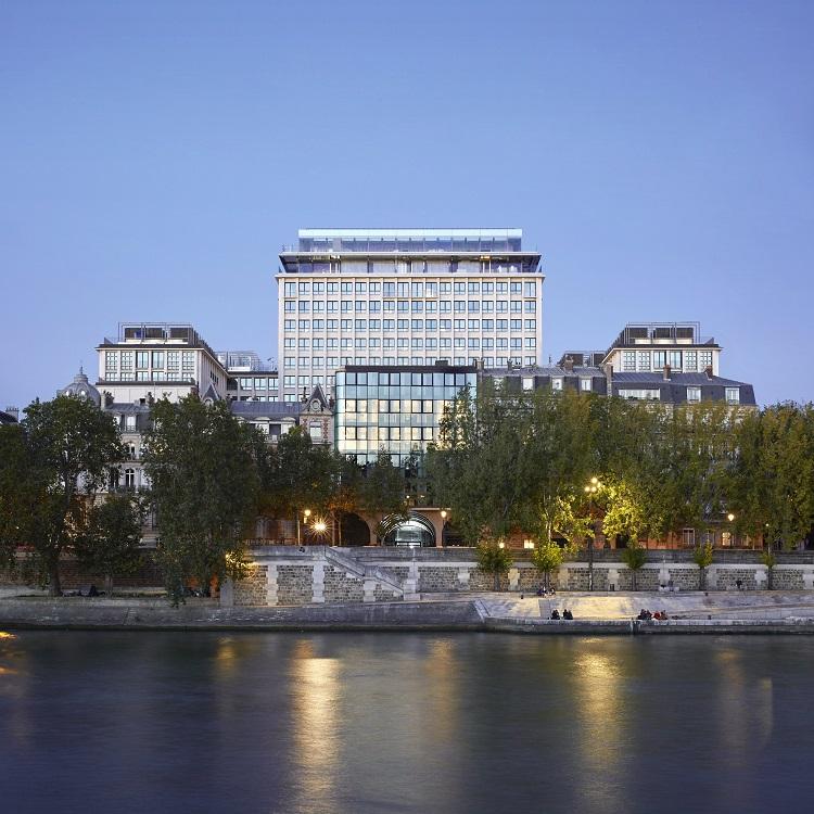 SO/ Paris avant-garde luxury hotel on the banks of the Seine in Paris, France