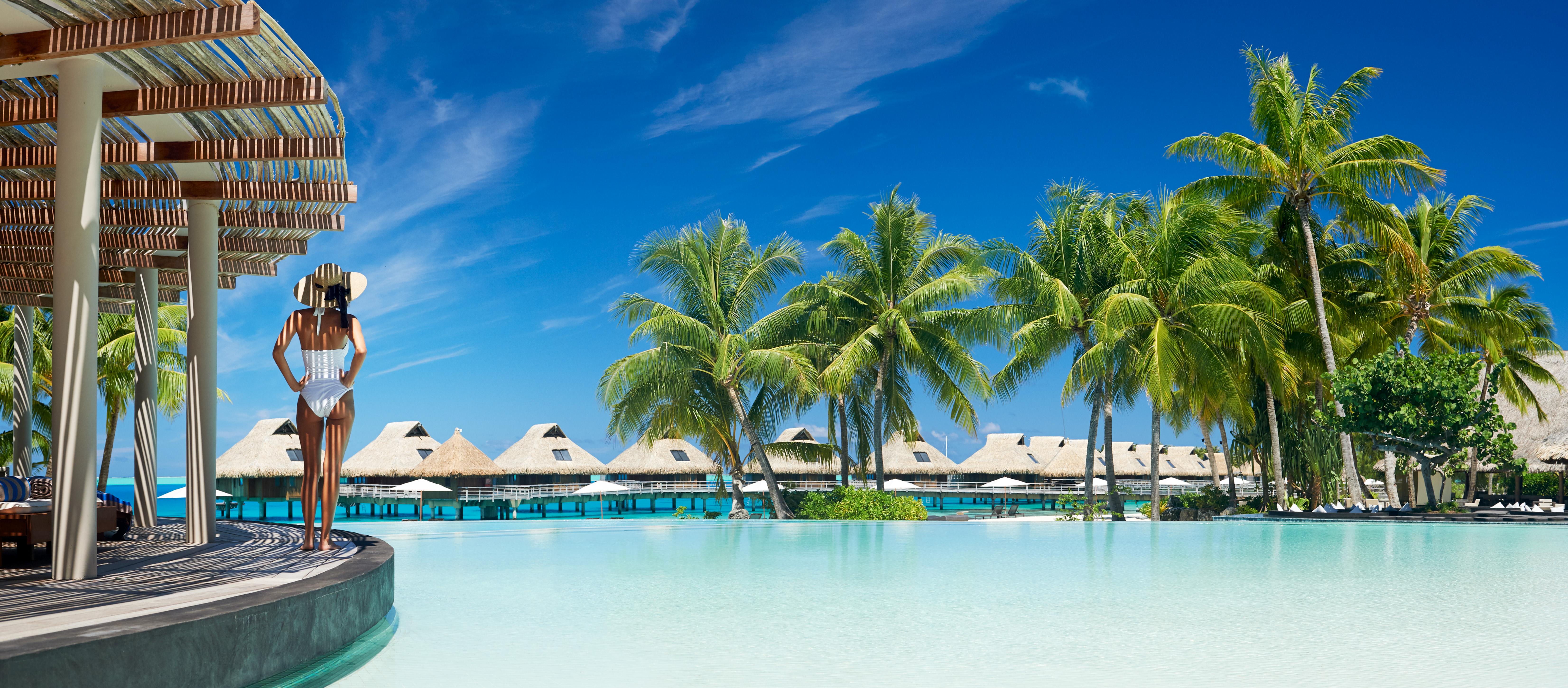 Conrad Bora Bora Nui Two-Tier Infinity Pool