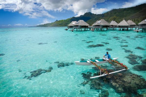 Hilton Moorea Panoramic Overwater Bungalow Deck