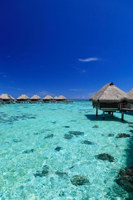 Hilton Moorea Lagoon and Mountain Panorama