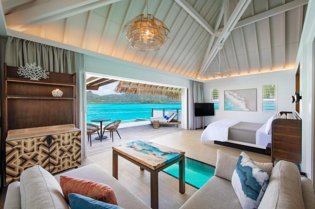 Overwater Villa Premium Otemanu View with Plunge Pool