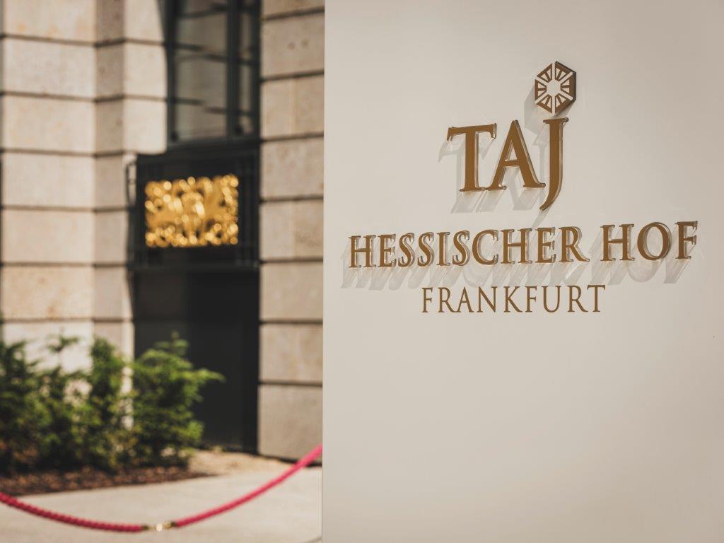 Taj Hessischer Hof Frankfurt grand hotel facade opposite Messe Frankfurt