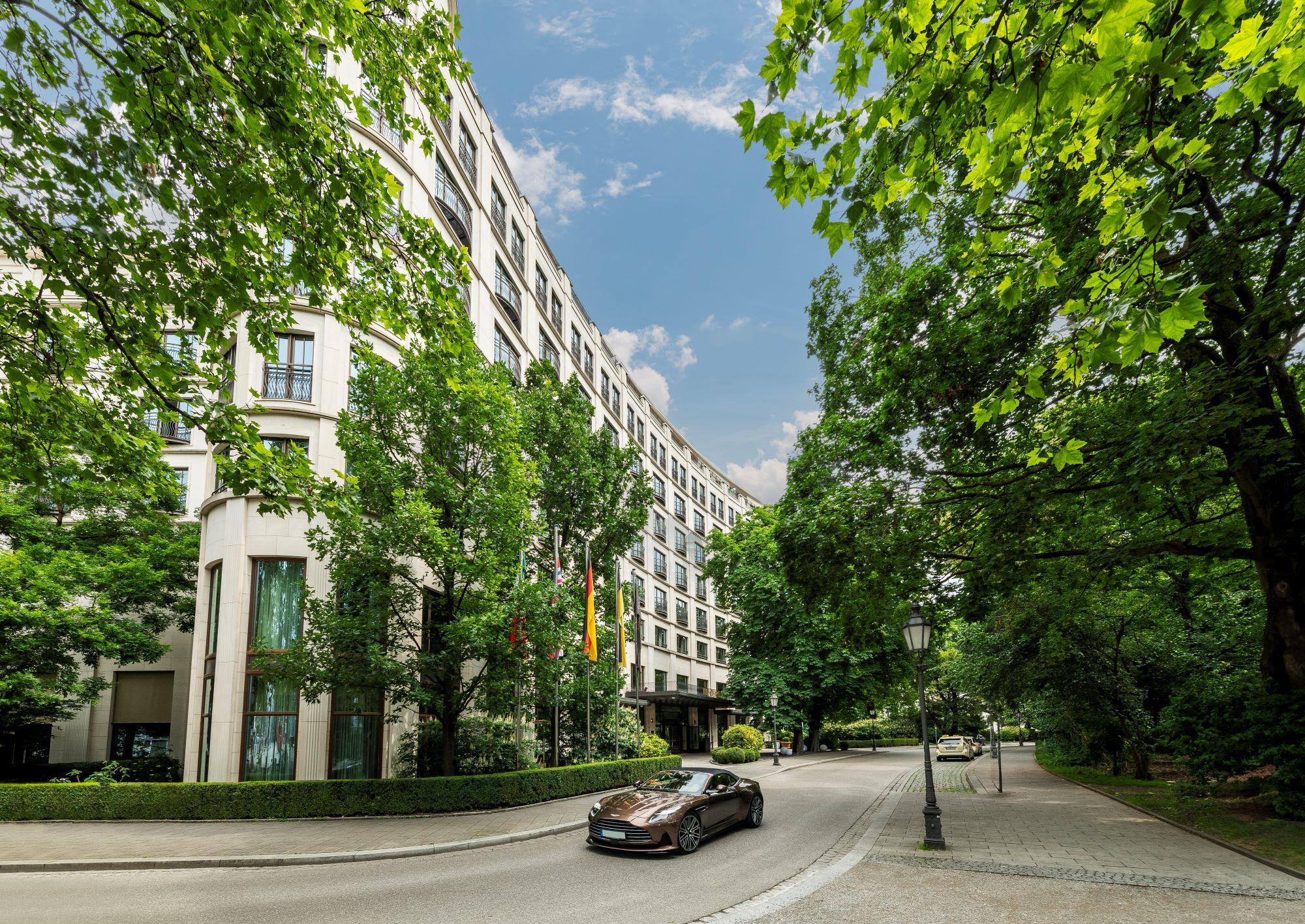 The Charles Hotel Rocco Forte facade overlooking Old Botanical Garden