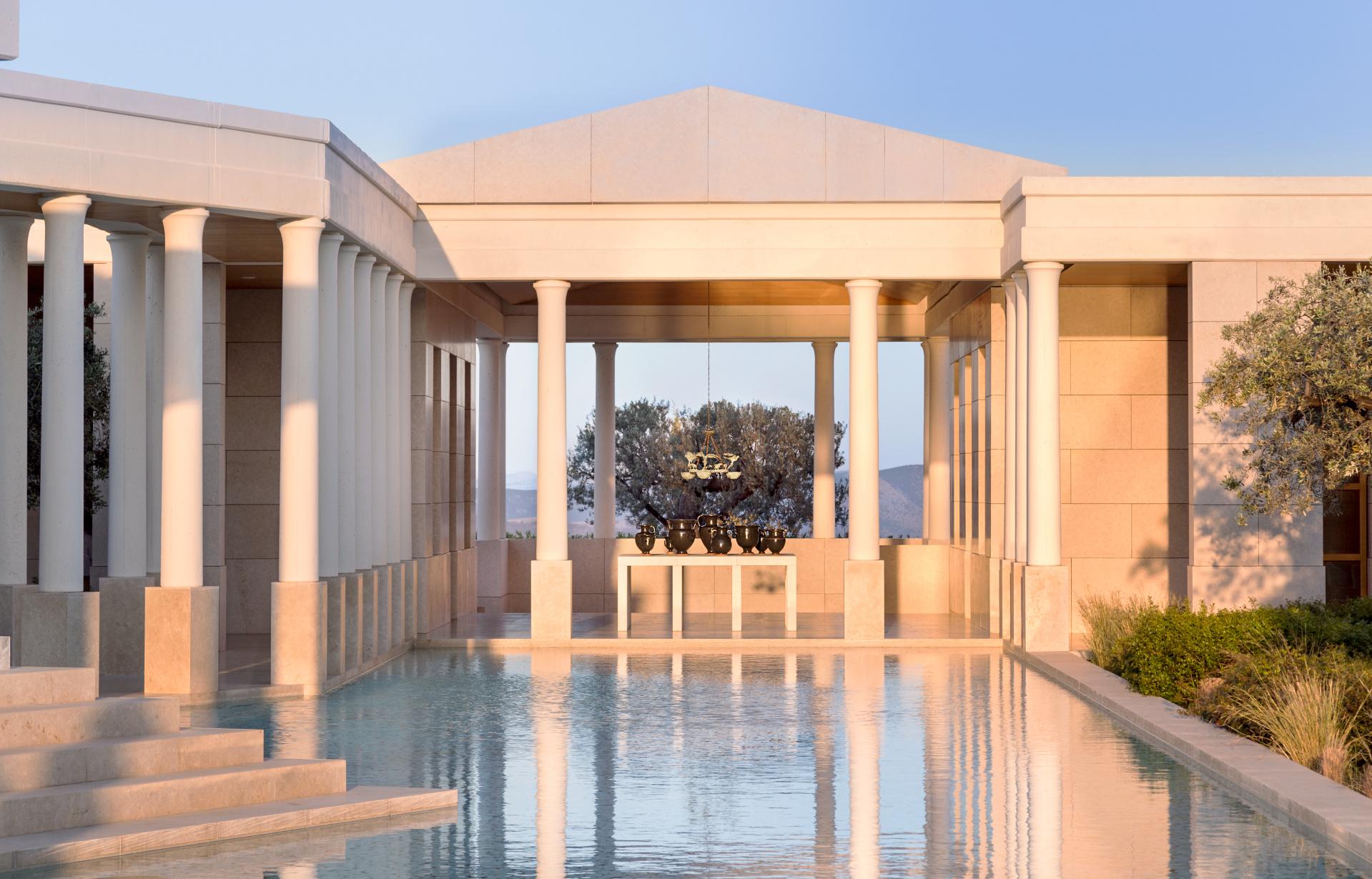 Grand Arrival Pavilion and Architectural Entrance Courtyard