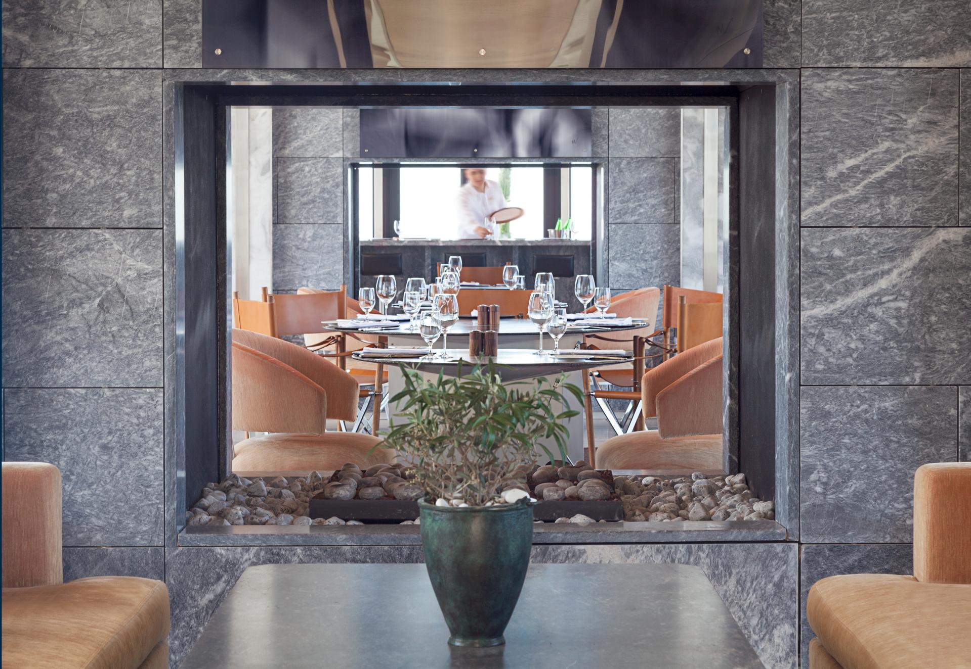The Restaurant at Amanzoe Serving Mediterranean Cuisine with Panoramic Sea Views