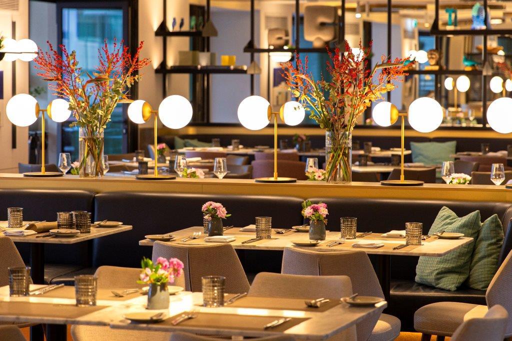 MFlavours Restaurant on the 9th floor serving authentic Mediterranean cuisine